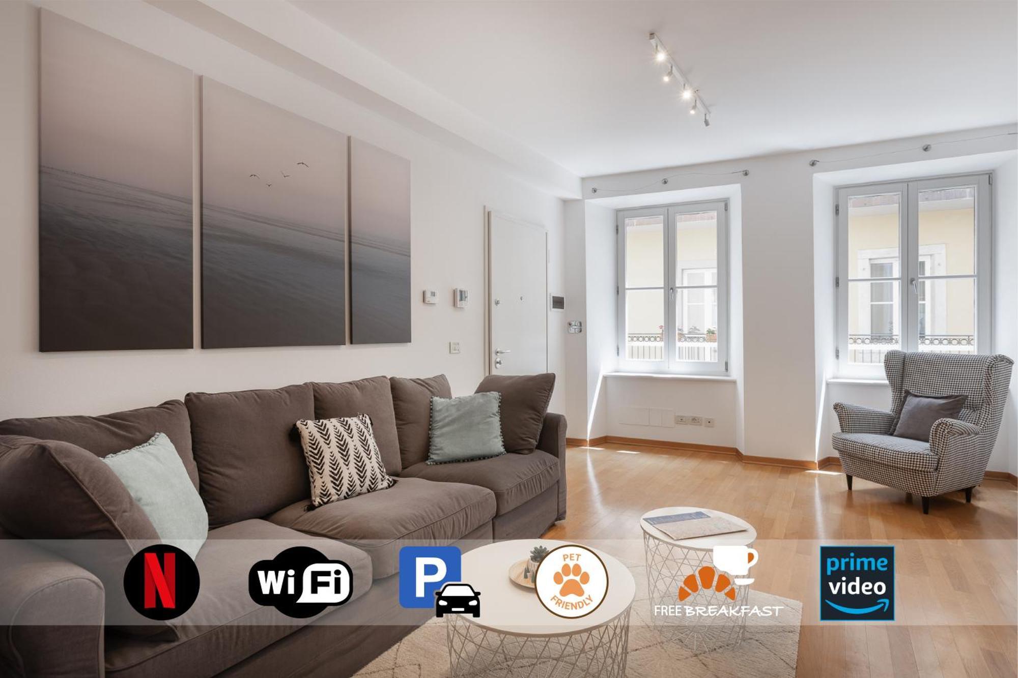 Saba, Stile E Parcheggio In Centro A Apartamento
